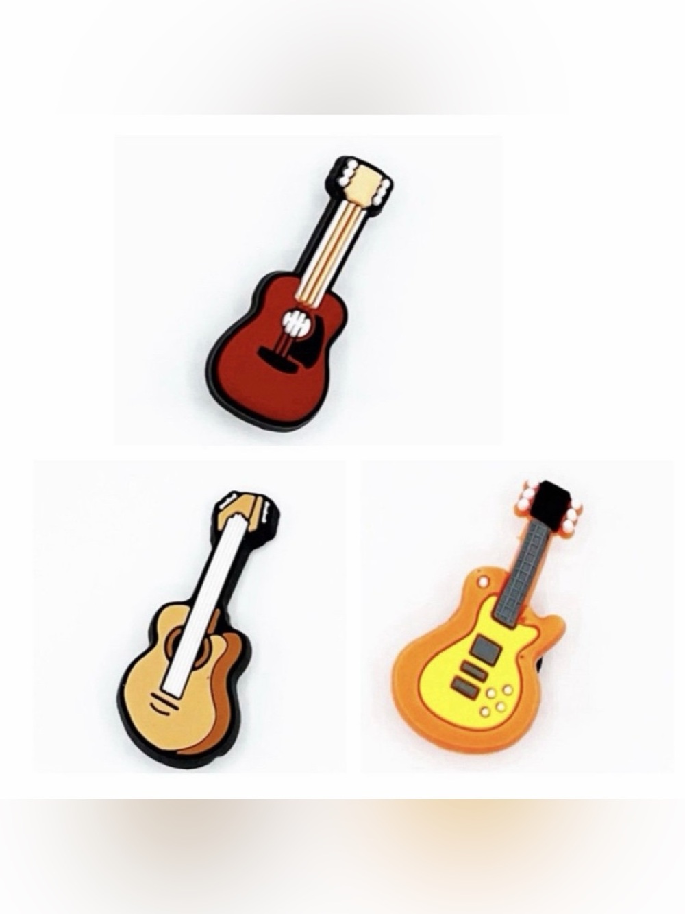 Guitar Shoe Charms For Croc Shoes